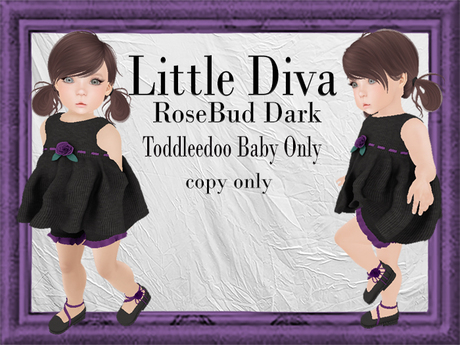 Second Life Marketplace - ~Little Diva~TD Baby RoseBud Dark