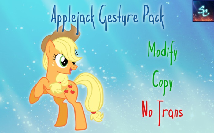 Applejack Gesture Pack [Sc]