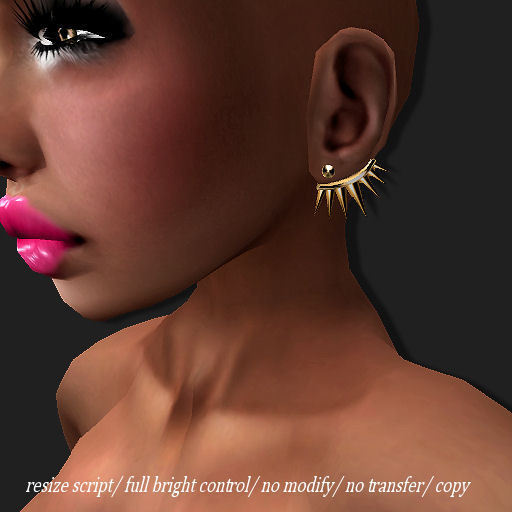 [DEMO] Earring Ear-jacket Sp45 Gold         -RYCA-