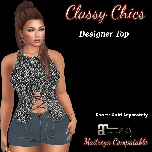 Classy Chics - Designer Top  - Maitreya Size Only