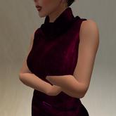 LP purple tafta Sleeveless Dress BOX