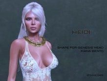 [Selene Creations] Heidi Shape for Genesis Kiana Bento Head