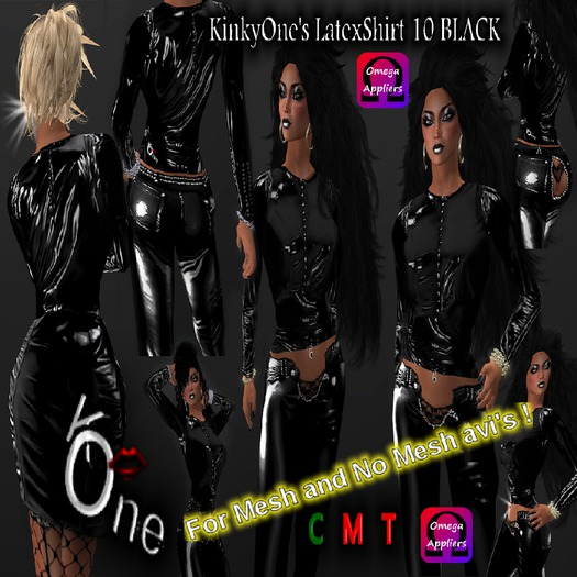 KinkyOne's Latexshirt10-BLACK