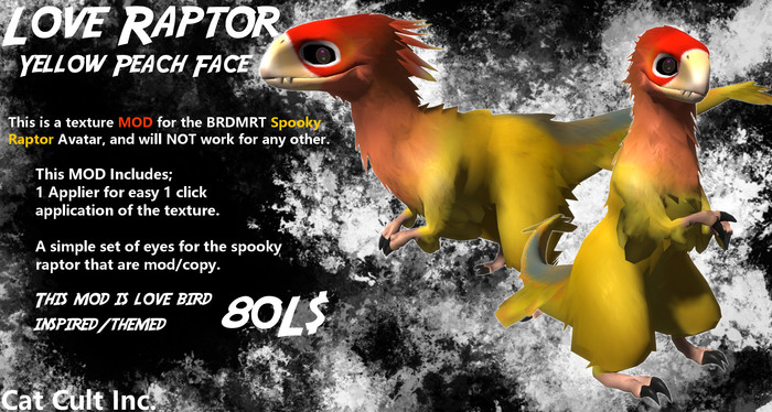 Cat Cult Inc. Love Raptor Yellow Peach MOD (Boxed)