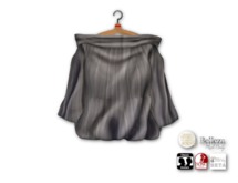 {amiable}Mesh Flared Sleeve & Off-shoulder Oversized Top04