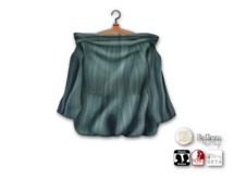 {amiable}Mesh Flared Sleeve & Off-shoulder Oversized Top05