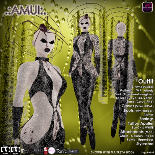 HALLOWEEN .:AMUI:. ARACHNIDA (Maitreya Belleza Slink Tonic TMP Ebody)