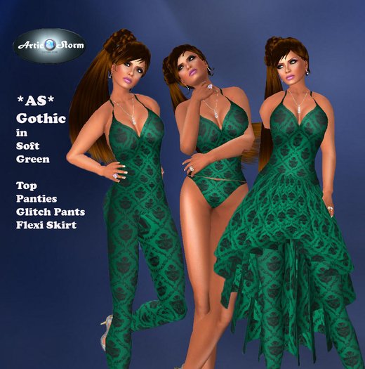 *AS* Gothic Soft Green