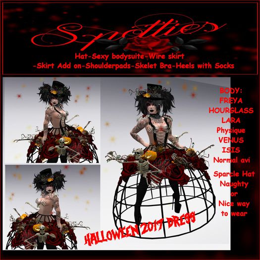 Halloween Roses Wire outfit 2017