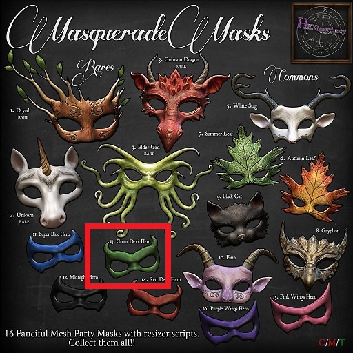 13. *HEXtraordinary* Green Devil Hero Mask