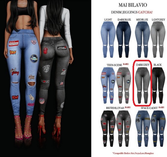 .:MAI BILAVIO:. JEGGING DARK GREY   (FREYA)