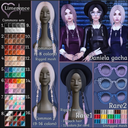 #7{Limerence} Daniela hair(Common1)-Ombre1