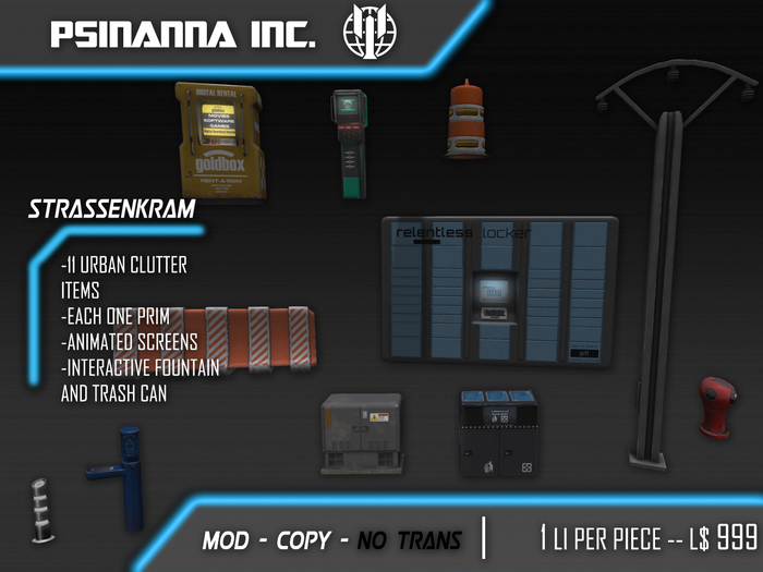PsiNanna, Inc. StrassenKram Urban Clutter Pack