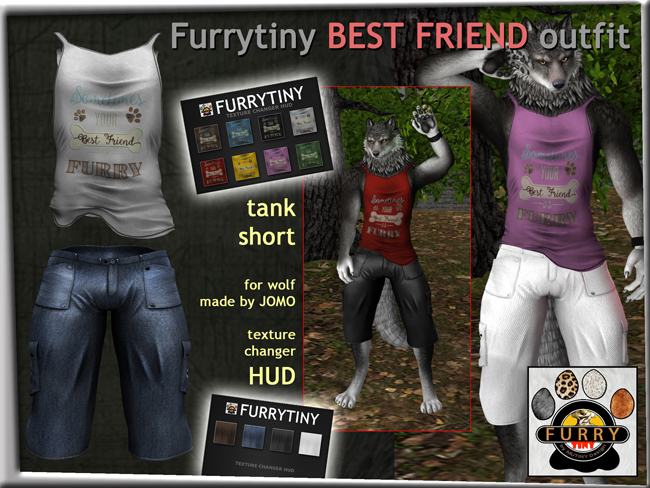 FURRYTINY BEST FRIEND OUTFIT WEREWOLF