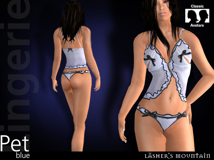 PET Silky Powder Blue Camisole And Panties Set