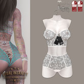 Legal Insanity - Katja leaf lingerie warm white