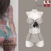 Legal Insanity - Katja flower lingerie tan