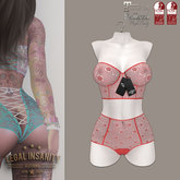 Legal Insanity - Katja flower lingerie red