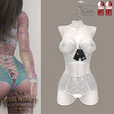 Legal Insanity - Katja flower lingerie white