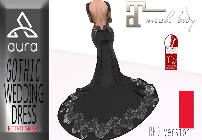GOTHIC G WEDDING DRESS/GOWN (RED)