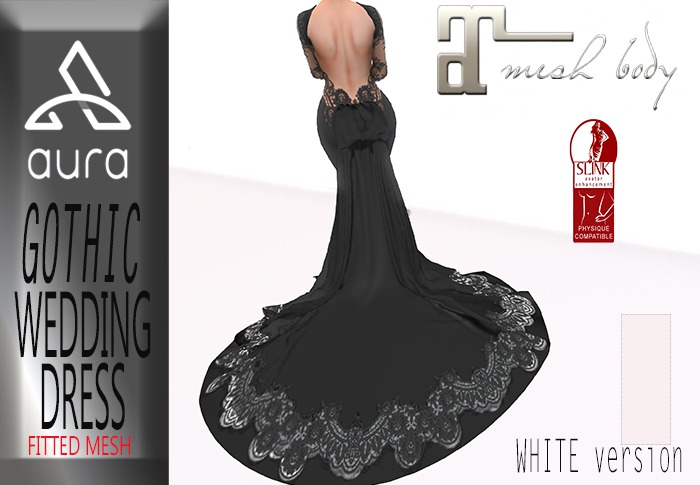 75%OFF* GOTHIC G WEDDING DRESS/GOWN (WHITE)