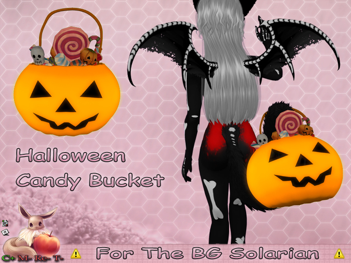  !N~N~P! Solarian item - Pumpkin Candy Bucket *Hud Box* 