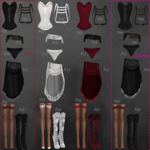 [HU] #23 Satine Socks_Red_Hourglass COMMON
