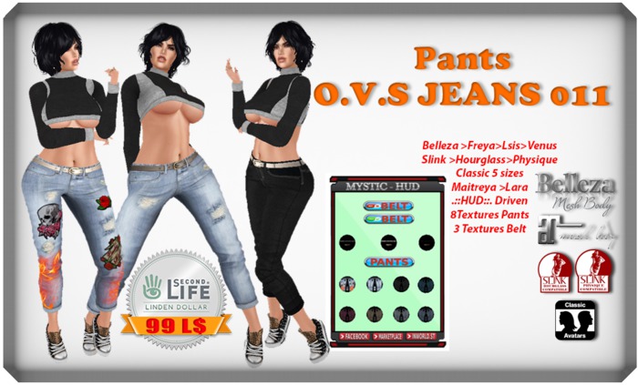011 Pants O.V.S JEANS