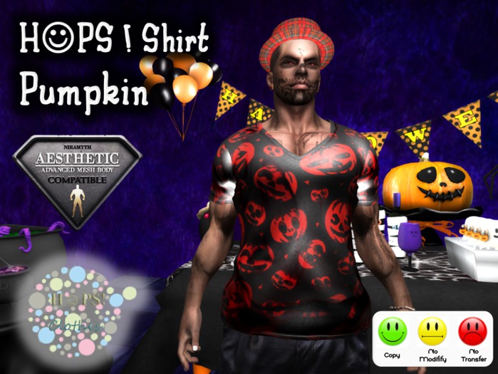 [HOPS!] Pumpkin Shirt@
