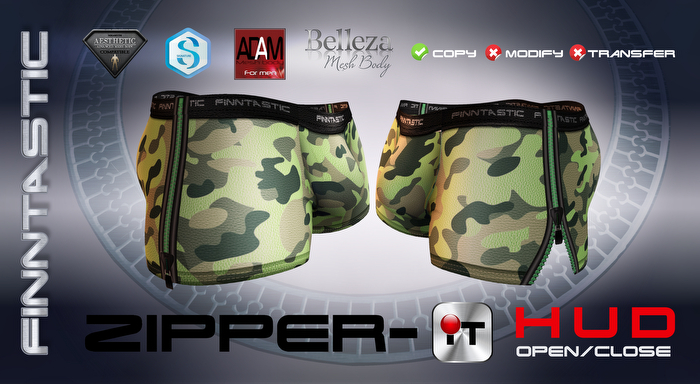 FINNTASTIC ZIPPER-IT GREEN