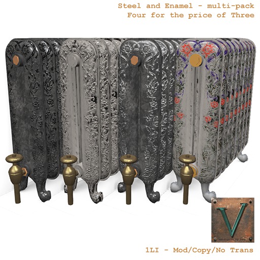 {Verdigris}Vintage Radiator [Steel and Enamel MP]