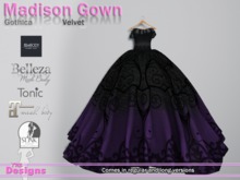 Madison Gown Gothica Velvet