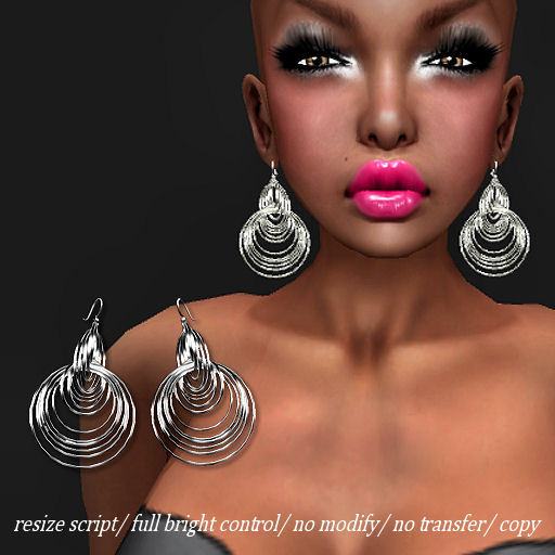 EARRING HOOPS-HM01 PLATINUM    -RYCA-
