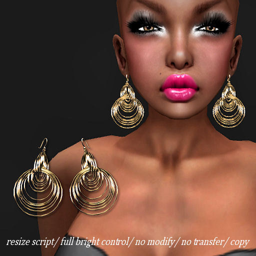 EARRING HOOPS-HM01 GOLD    -RYCA-