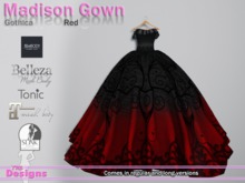 Madison Gown Gothica Red