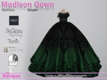 Madison Gown Gothica Green