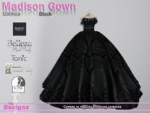 Madison Gown Gothica Black