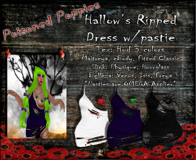 Hallow's Ripped Dress (wear-click) PP's