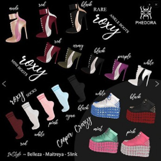 Phedora ~ Roxy Mini boots purple ~ Maitreya