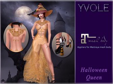 Yvole - Halloween Queen Orange Dress with Maitreya appliers