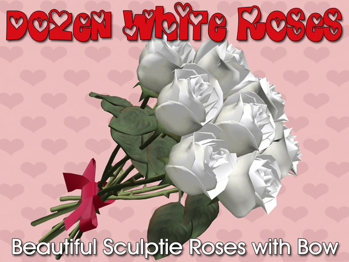 Custom Love: A Dozen White Roses