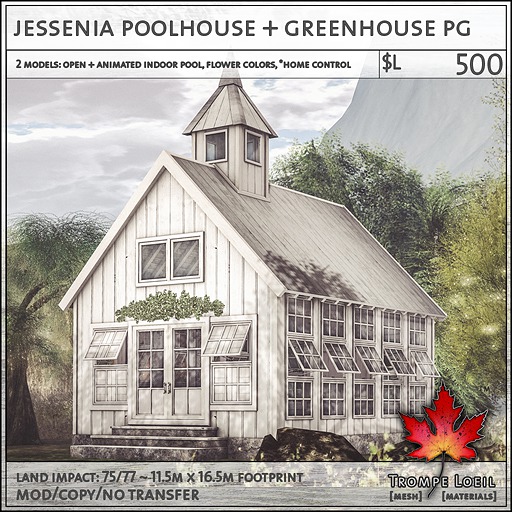 Trompe Loeil - Jessenia Poolhouse + Greenhouse PG [mesh]