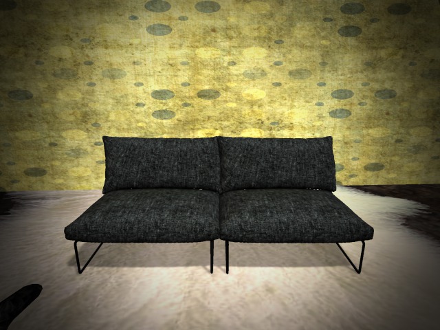 Concept}12.  Jacob>> Sofa BLACK - PG -  RARE