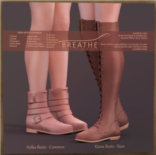 [BREATHE]-Helka Boots-Pink Yarrow
