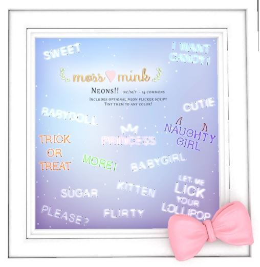 {moss&mink} Neons - Flirty