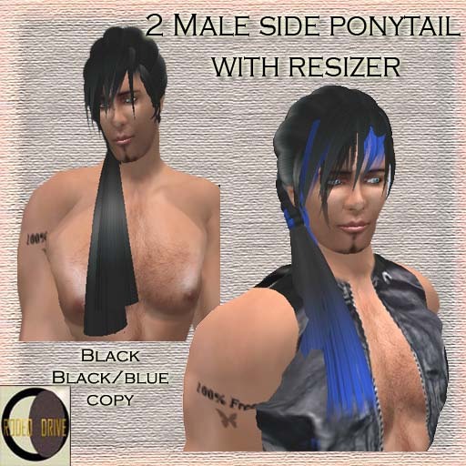 Male ponytail 2 pack