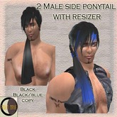 Male ponytail 2 pack