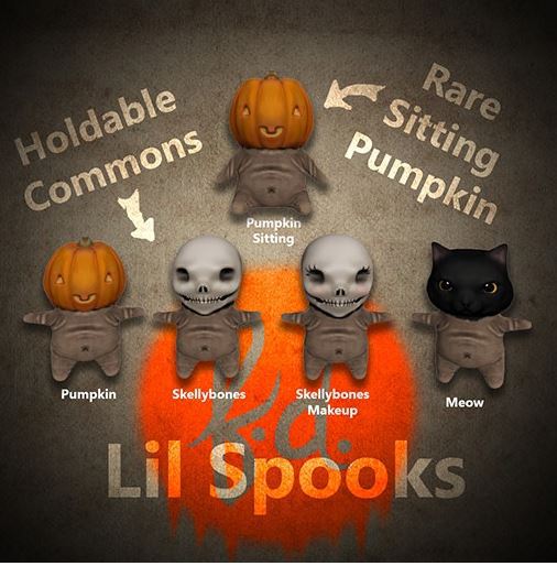 (fd) Lil Spooks - Pumpkin (Sitting) RARE