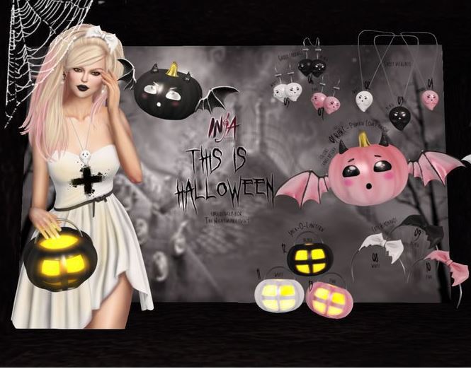 13 -INIA- This is Halloween GACHA -Jack-O-Lantern-  Pink