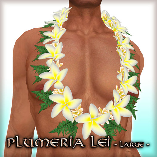 * Charmed * Hula Plumeria Lei (Transferable-L) Pearl